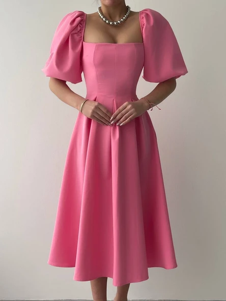 Lucky Life Kadın Benjamin Çan Etekli Midi Boy Elbise ürün görseli 1