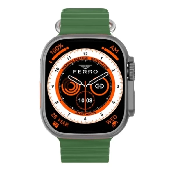 Ferro FSW1116 BLACK-GREEN  Ekranlı Akıllı Kol Saati
