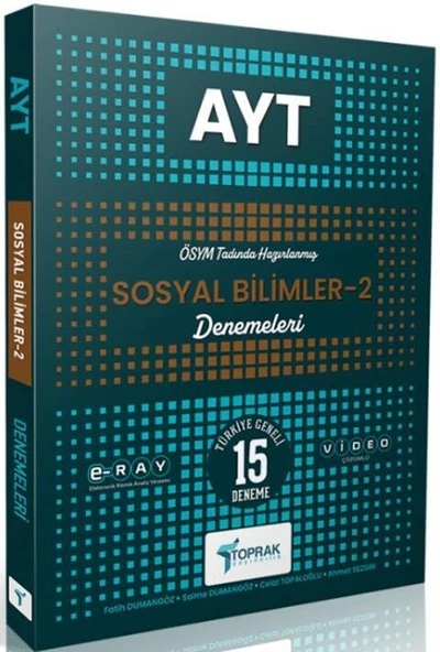 AYT Sosyal Bilimler 2 Deneme Toprak Yayıncılık