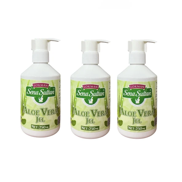 3 Adet Aloe Vera Jel 250 ml, Lokman Sena Sultan