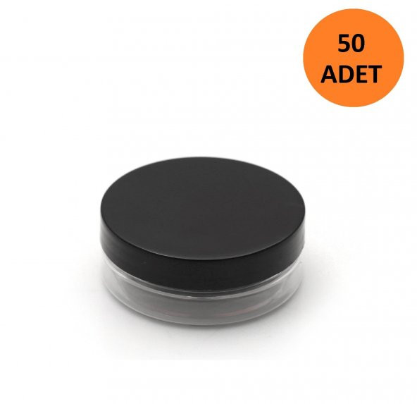 50ml-Plastik Şeffaf Pet Kavanoz- 50 Adet - 1