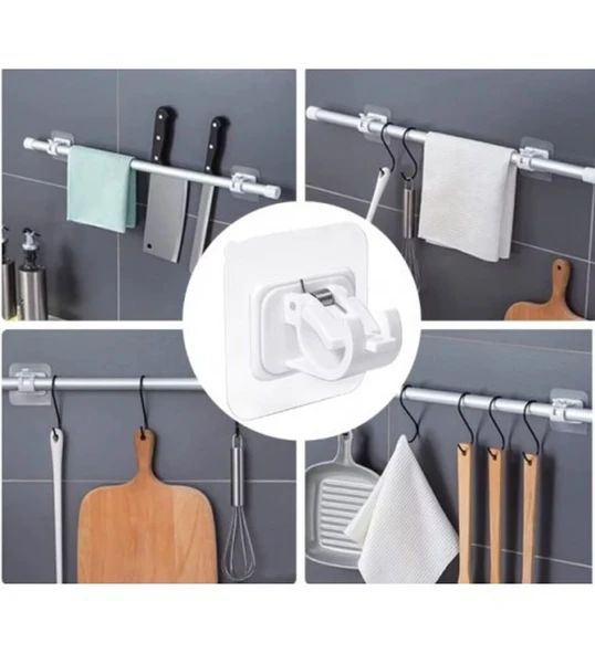 Brokoli Home Kendinden Yapışkanlı Yaylı Boru Ve Kablo Düzenleyici Halka 4 Adet