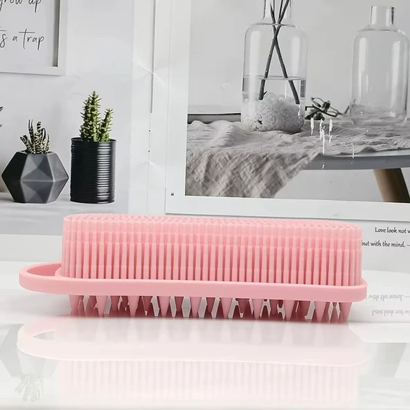 Kendiliğinden Askılı Peeling ve Masaj Etkili Silikon Banyo Vücut Fırçası - 4