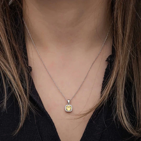 Gümüş Sarı Baget Taşlı Kadın Set - 2