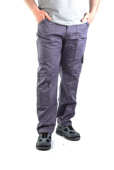 ESER - 7-7 Gabardin Komando Cepli İş Pantolonu - Kışlık - Gri - 2