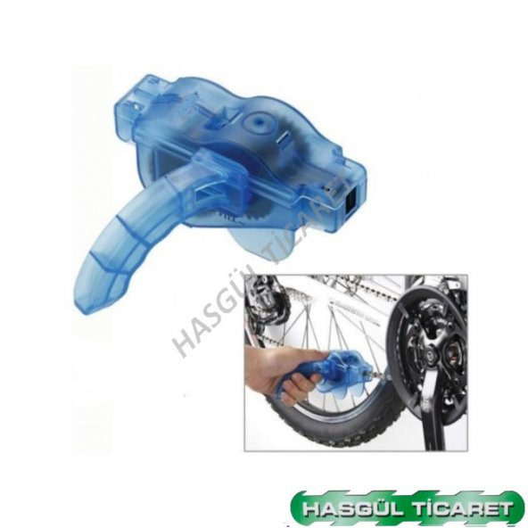 Hsgl Bisiklet Zinciri Fırcalı Temizleme Aparatı Mavi - 2
