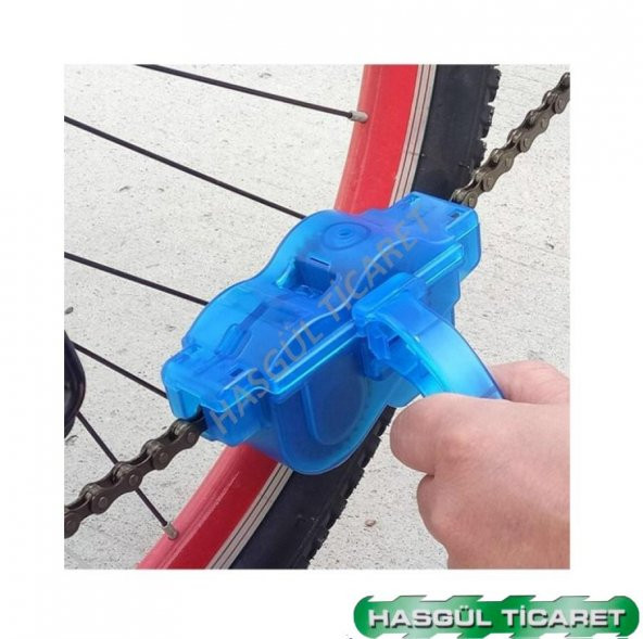 Hsgl Bisiklet Zinciri Fırcalı Temizleme Aparatı Mavi - 4