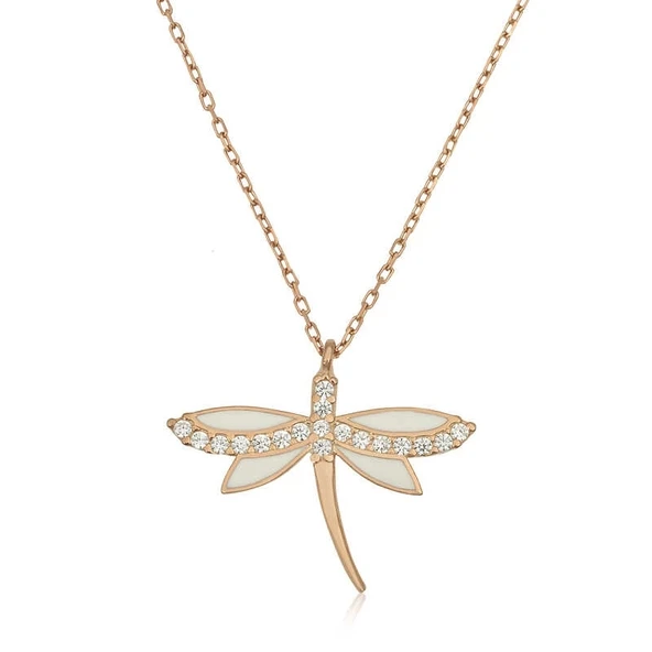 Gümüş Rose Yusufçuk Bayan Kolye ürün görseli