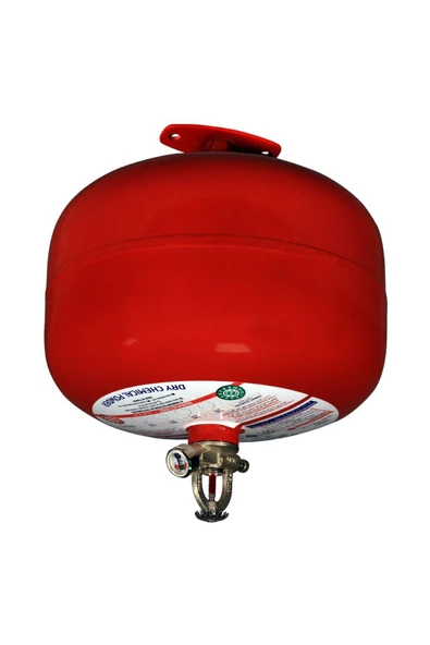 12 KG Kuru Kimyevi Tozlu Tavan Tipi Sprinkler Başlıklı Yangın Söndürme Cihazı %90 TdrTR