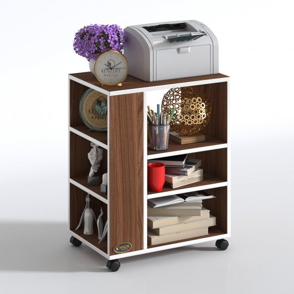 Kenzlife ofis yazıcı masası berubetto076 cvz 076*060*40 tekerlekli sekreter - Resim 2