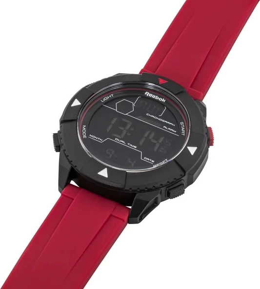 REEBOK RV-BLZ-G9-PBPR-BB KIRMIZI SİLİKON KORDON DİJİTAL ERKEK KOL SAATİ - 3
