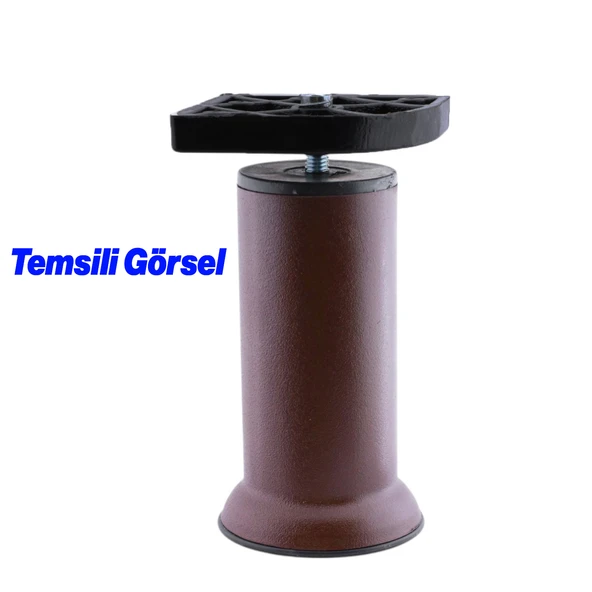 Gizli Plastik Bağlantı Aparatı M8 Civatalı Taban Kanepe Koltuk Baza Sehpa Montaj Ayak Ayağı 1 Adet - Resim 4