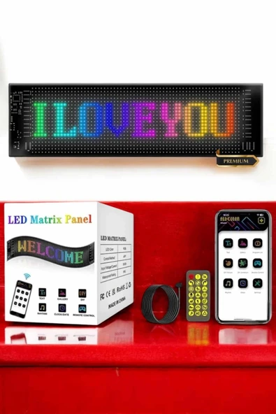Led Matrix Panel Dijital Ekran Kumandalı Pixsel Görünümlü - 3