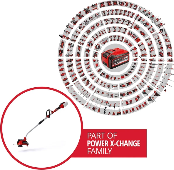 Einhell GE-CT 36/30 Li E - Solo, Akülü Kenar Kesme (Akü ve şarj cihazı dahil değildir) - 3411300 - 2