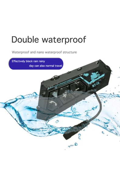 Motorcu Kask Kulakiçi Bluetooth Kulaklık Cevaplama ve Ses Tuşlu Siyah Mikrofonlu Bluetooth Kulaklık - 6