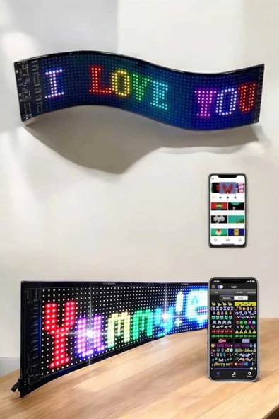 Led Matrix Panel Dijital Ekran Kumandalı Pixsel Görünümlü - 5