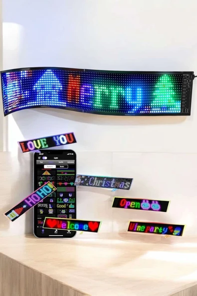 Led Matrix Panel Dijital Ekran Kumandalı Pixsel Görünümlü - 2
