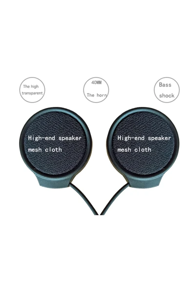 Motorcu Kask Kulakiçi Bluetooth Kulaklık Cevaplama ve Ses Tuşlu Siyah Mikrofonlu Bluetooth Kulaklık - 8