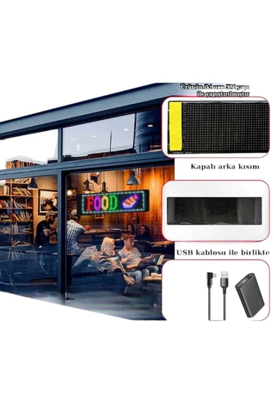 Led Matrix Panel Dijital Ekran Kumandalı Pixsel Görünümlü - 4