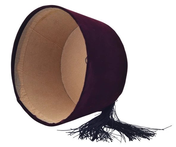 Osmanlı Bordo Püsküllü Damat Kına Erkek Fesi 11,5cm Uzun - 3