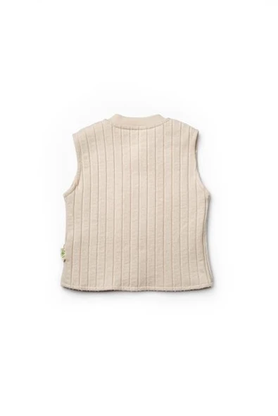 Bebek Yelekli 3'lü Takım %100 Organic Pamuk Yenidoğan Serisi - CSY8115 - 6