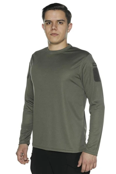 Single Sword Bisiklet Yaka Uzun Kollu Basic&Taktik Erkek T-shirt - 5