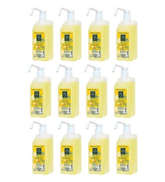 EST Klasik Limon Kolonyası 1 lt - Sprey Başlıklı x 12 ürün görseli