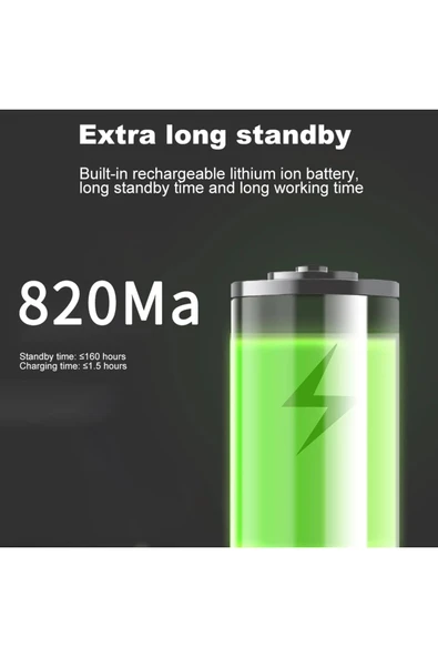 Motorcu Kask Kulakiçi Bluetooth Kulaklık Cevaplama ve Ses Tuşlu Siyah Mikrofonlu Bluetooth Kulaklık - 3