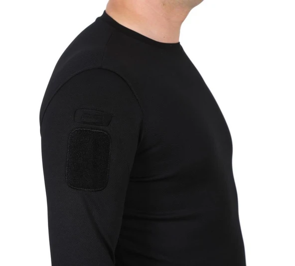 Single Sword Bisiklet Yaka Uzun Kollu Basic&Taktik Erkek T-shirt - 8