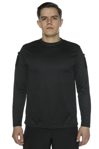 Single Sword Bisiklet Yaka Uzun Kollu Basic&Taktik Erkek T-shirt - 7