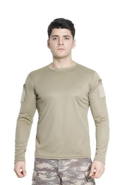 Single Sword Bisiklet Yaka Uzun Kollu Basic&Taktik Erkek T-shirt