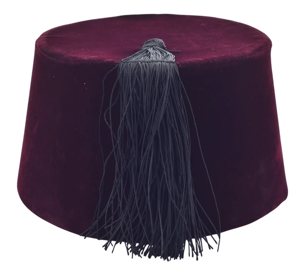 Osmanlı Bordo Püsküllü Damat Kına Erkek Fesi 11,5cm Uzun - 2