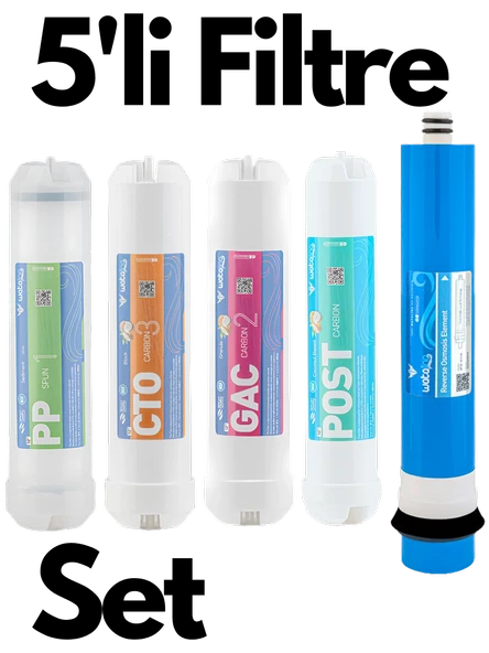 Tüm Su Arıtma Cihazlarına Uyumlu 5'li Filtre Set Su Arıtma - Resim 8