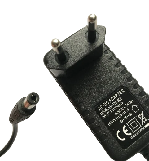 12V 1A Modem ve Arduino Uyumlu Plastik Kasa Priz Tipi Adaptör HJ-120100E - Resim 4