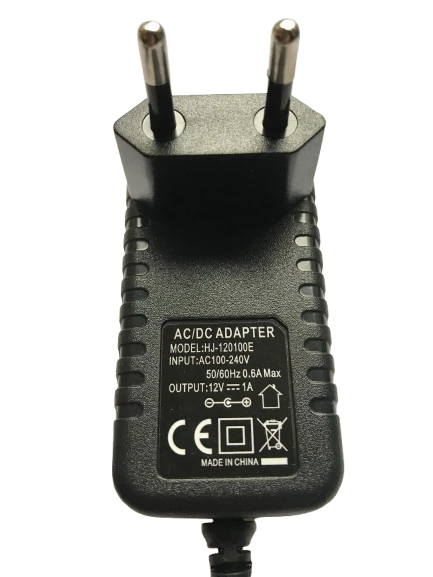 12V 1A Modem ve Arduino Uyumlu Plastik Kasa Priz Tipi Adaptör HJ-120100E - Resim 5