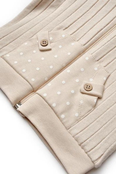 Bebek Kapüşonlu Ceket %100 Organic Pamuk Yenidoğan Serisi - CSY8118 - 6