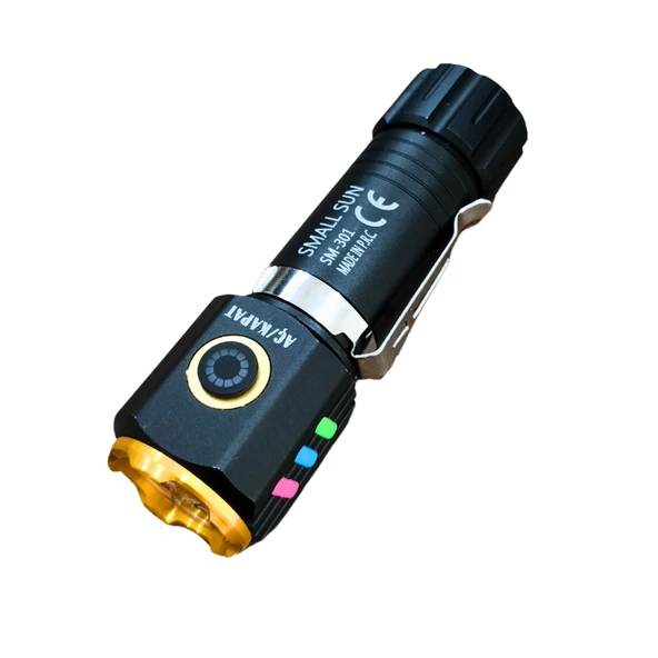 Small Sun 30 w Çok Fonksiyonlu El Feneri – Su Geçirmez Metal Tasarım - 2