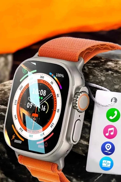 Akıllı Saat Uyku ve Spor Takibi Yeni Nesil Bluetooth Bağlantılı Amoled Ekran - 5