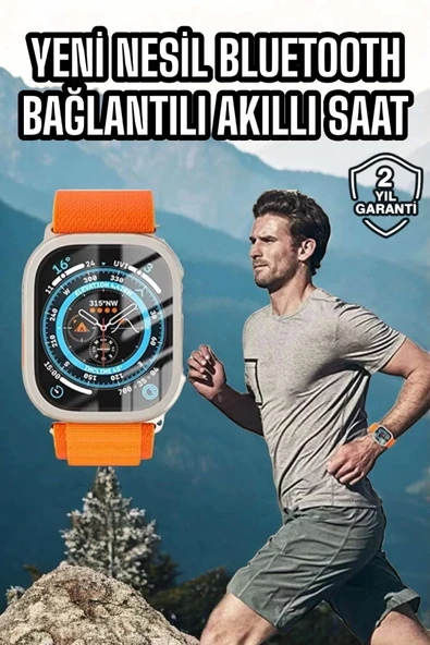 Akıllı Saat Uyku ve Spor Takibi Yeni Nesil Bluetooth Bağlantılı Amoled Ekran