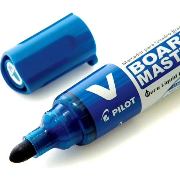 Pilot V-Board Master Yuvarlak Uç Tahta Kalemi Mavi 1 Adet - 4