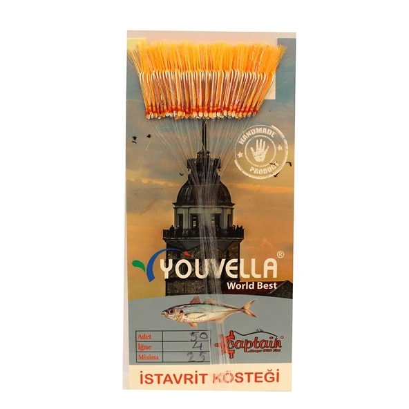 Çinekop Kösteği UV-GLOW Simli Youvella Kartonda 50 İğne 0.25mm Köstek  86