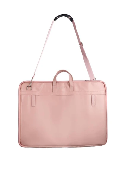 BBACK Proje Çantası 40 X 56cm / Köpük Astarlı / Askılı / T Cetveli Takılabilir Suni Deri Soft Pembe ürün görseli 1