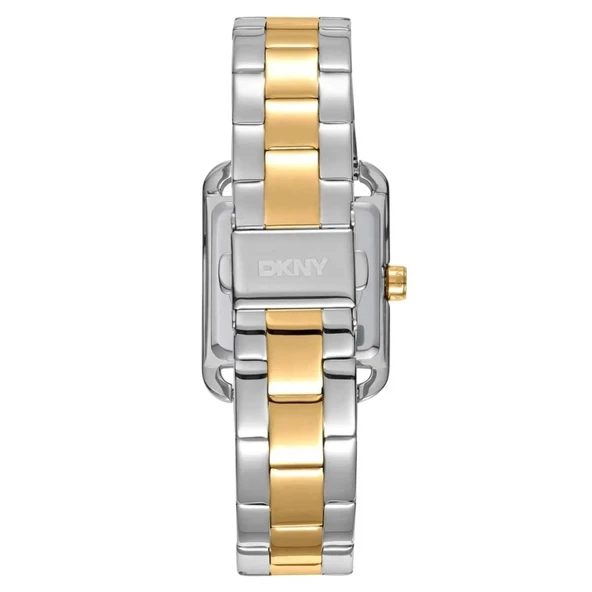 DKNY DK1L004M0075 ALTIN KAPLAMA YEŞİL KADRAN DİKDÖRTGEN KADIN KOL SAATİ - 3