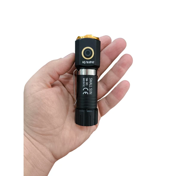 Small Sun 30 w Çok Fonksiyonlu El Feneri – Su Geçirmez Metal Tasarım