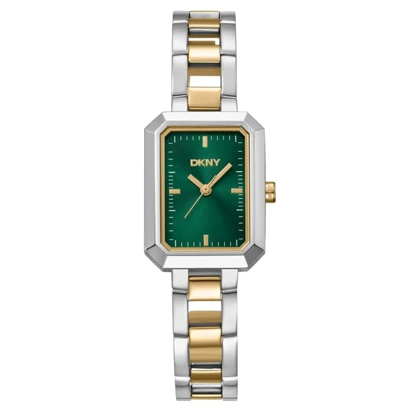 DKNY DK1L009M0025 YEŞİL KADRAN ALTIN KAPLAMA DİKDÖRTGEN KADIN KOL SAATİ