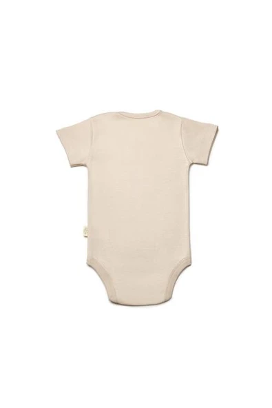Bebek 3'lü Kısa Kol Body, %100 Organik Pamuk, Bebek ve Yenidoğan Serisi -CSY8121 - 4