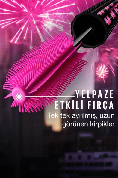 Maybelline New York Lash Sensational Firework Electro Black Maskara - 3