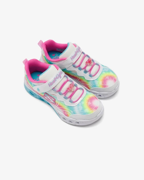 Skechers 303253L WMLT Flutter Heart Lights - Groovy Swirl Çocuk Günlük Spor Ayakkabı - 6