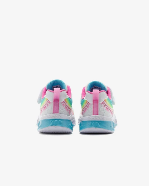 Skechers 303253L WMLT Flutter Heart Lights - Groovy Swirl Çocuk Günlük Spor Ayakkabı - 5
