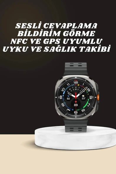 Akıllı Saat Amoled Ekran Bluetooth Bağlantılı Sağlık Takibi GPS Uyumlu - 2